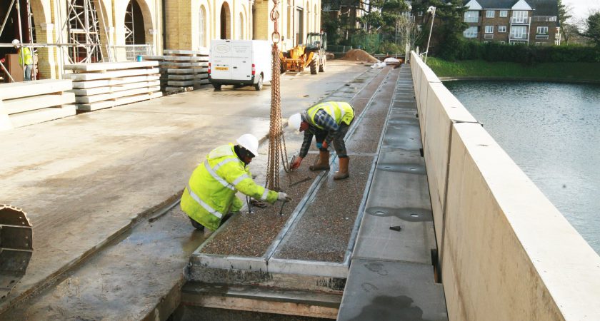 Poundfield supplies bespoke reinforced concrete panels for prestigious contract alongside the river Thames