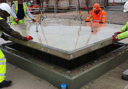 Bespoke precast concrete cover slabs