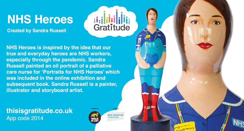 We’re proud to be sponsoring NHS Heroes, a sculpture created by the talented Sandra Russell