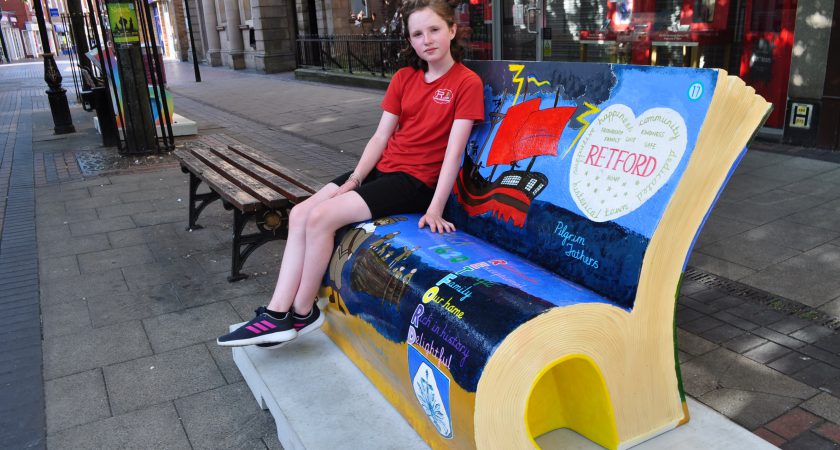 North Notts Wild in Art Bookbench trail encourages town centre footfall