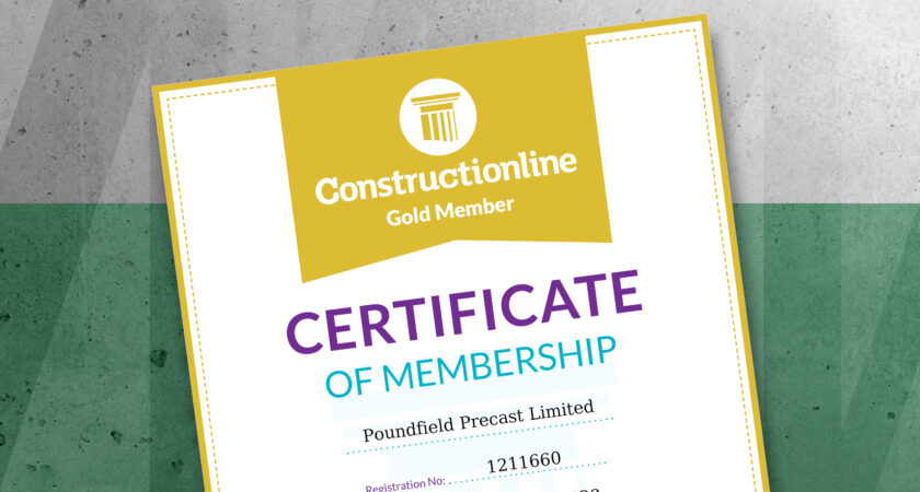 Poundfield achieve Constructionline Gold membership