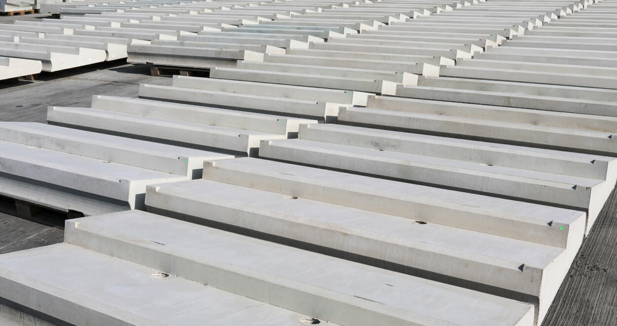 1,000 individually reinforced low-carbon precast concrete steps